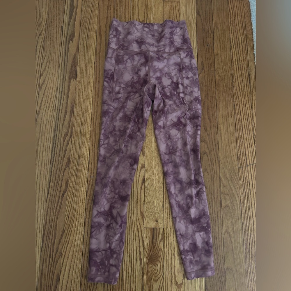 pink tie dye athleta leggings